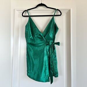 Luxxel Green Wrap Dress